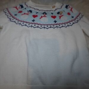 Cat & Jack Christmas Snowman sweater 6-9mo